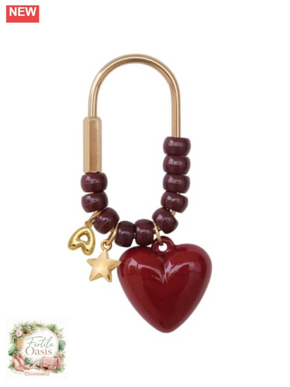 Star Moon Beaded Bag Charm Purse Accessories Women Keychain
